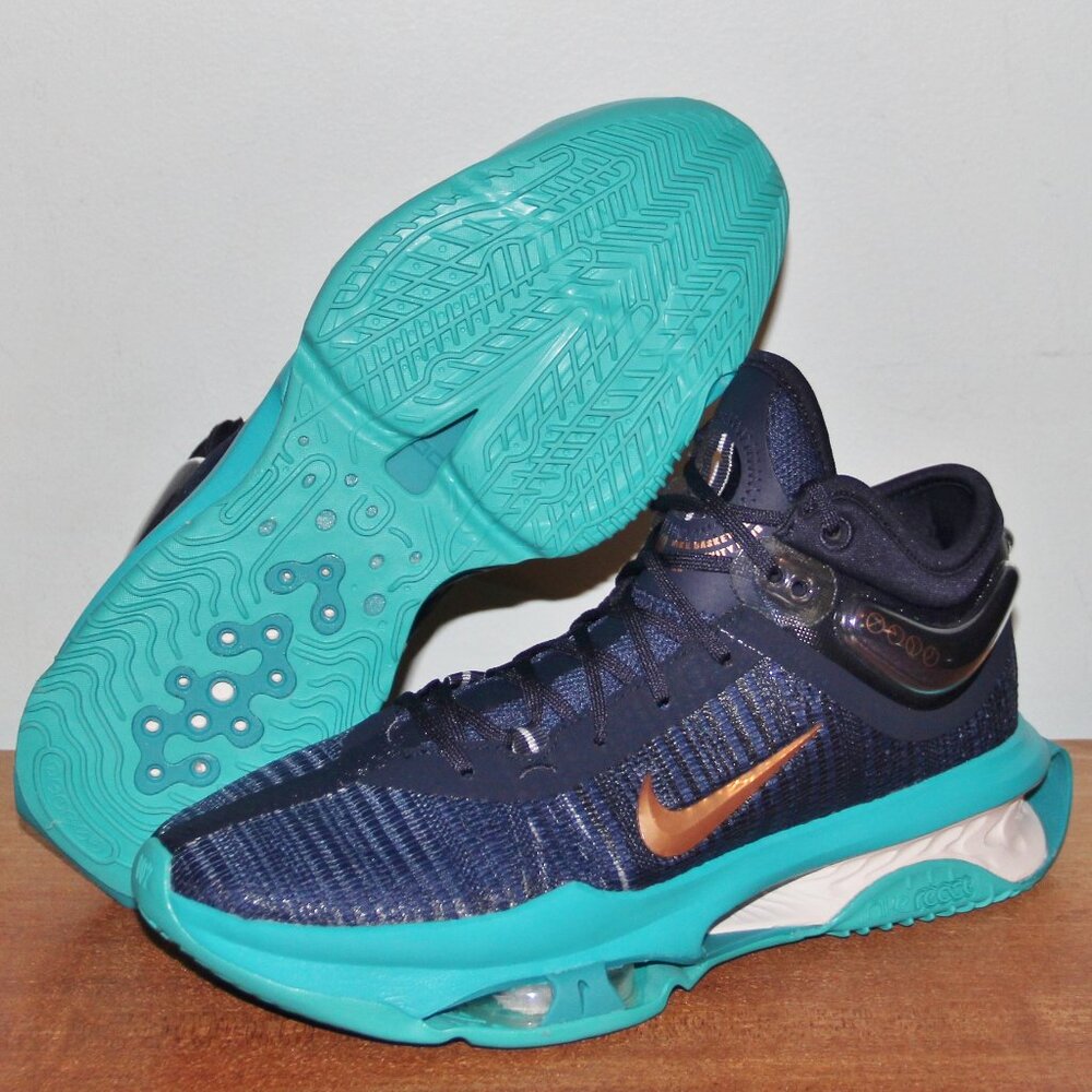 Nike Air Zoom GT Jump 2 Basketball Shoes Men 9 Obsidian Dusty Cactus